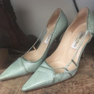 Jimmy Choo snakeskin pumps